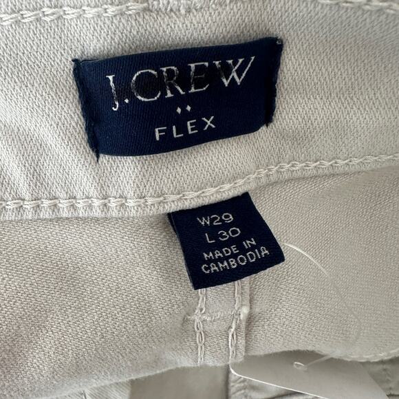 J.Crew Slim Fit Garment Dyed Five Pocket Pant Stone Beige Straight W29 L30 NWT - Picture 11 of 14